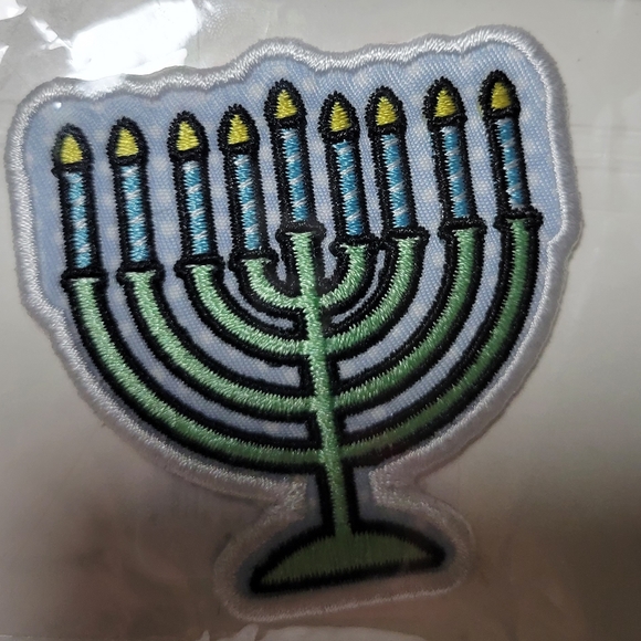 Stoney Clover Lane Menorah Patch Sticker NEW - Picture 2 of 4